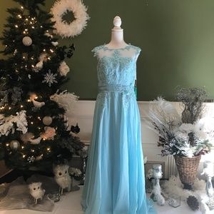 Formal evening gown corset back